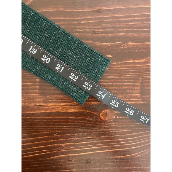 BEBE Sweater L Ribbed Sparkle Kelly Green Classic 80's Batwing Sleeve Disco - Picture 16 of 16